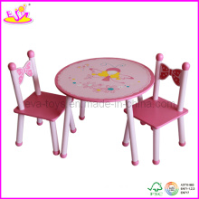 Children Kids Furniture Company - Table en bois et chaises (W08G076)